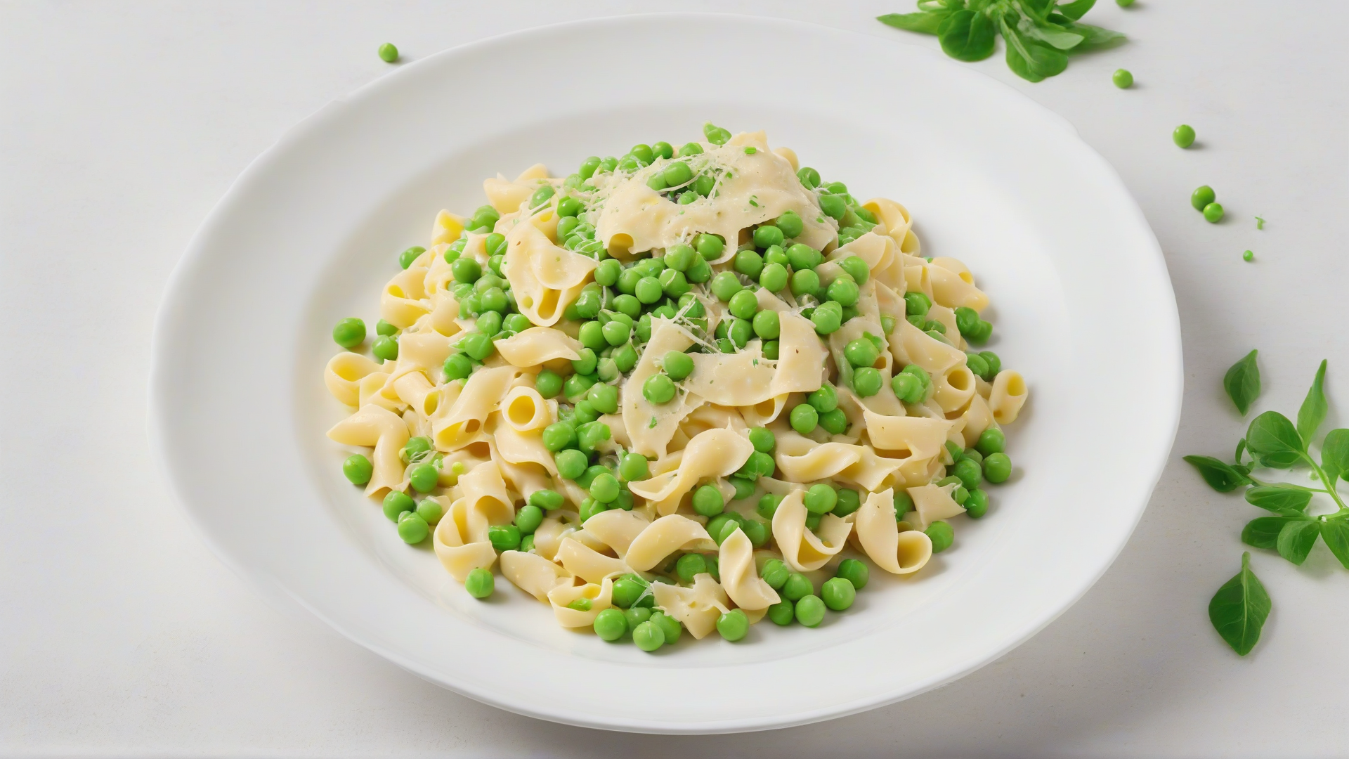 pasta e piselli cremosa